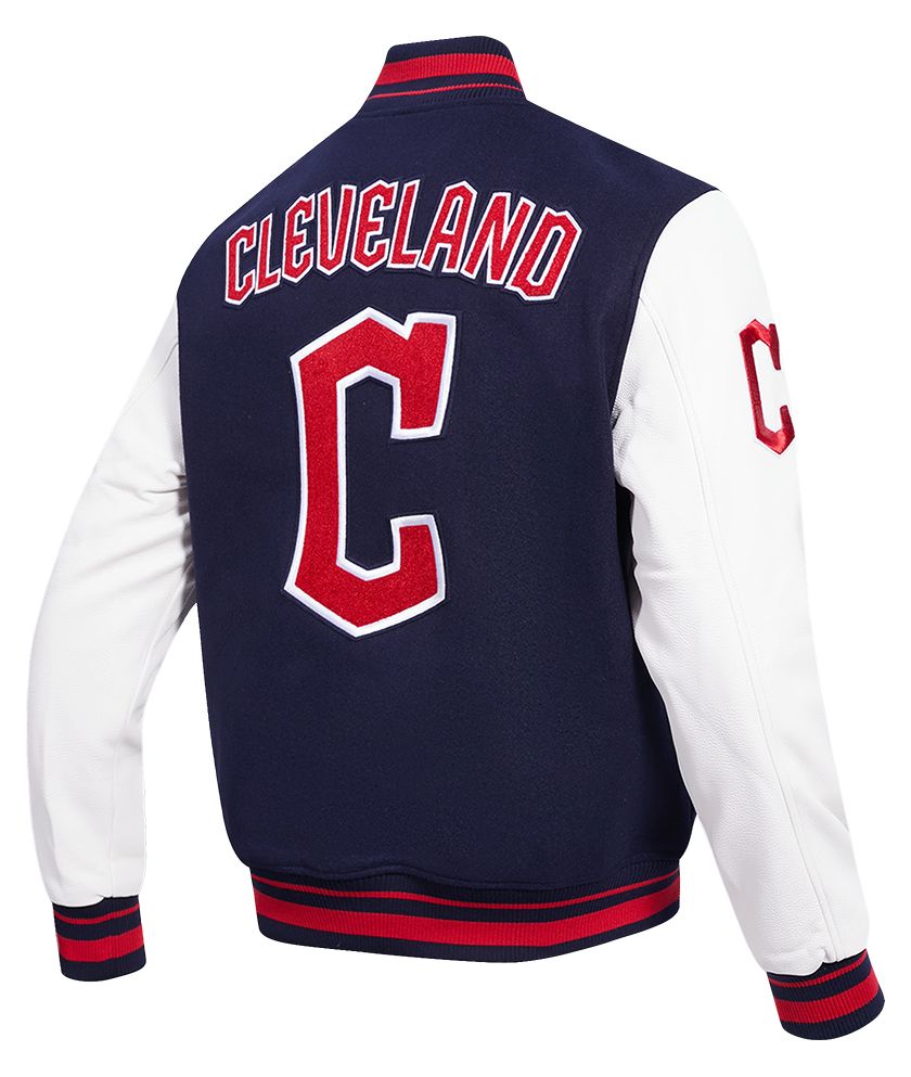 Pro Standard Men's Cleveland Guardians Navy Retro Classic Jacket product image