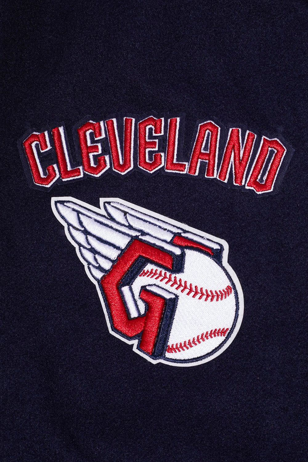 Pro Standard Men's Cleveland Guardians Navy Retro Classic Jacket product image