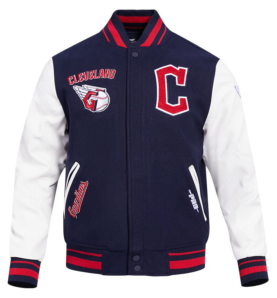 Pro Standard Men's Cleveland Guardians Navy Retro Classic Jacket product image