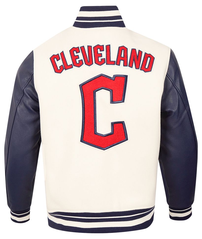 Pro Standard Men's Cleveland Guardians Wool Varsity Jacket product image