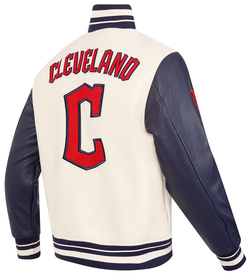 Pro Standard Men's Cleveland Guardians Wool Varsity Jacket product image