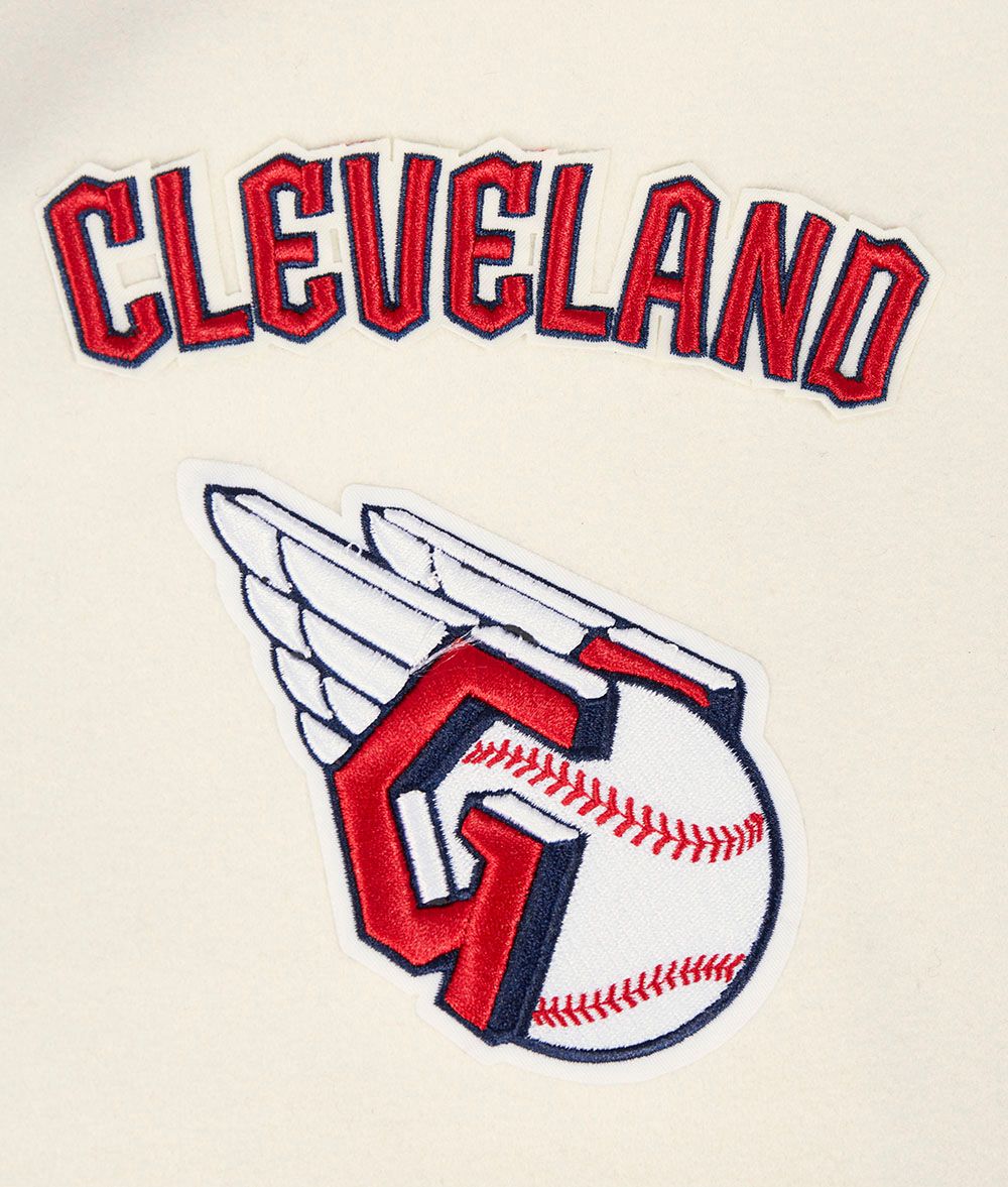 Pro Standard Men's Cleveland Guardians Wool Varsity Jacket product image