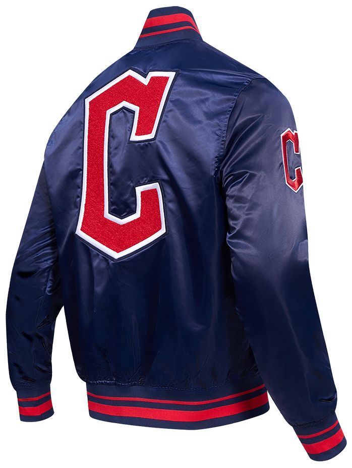Pro Standard Men's Cleveland Guardians Retro Rib Satin Jacket product image