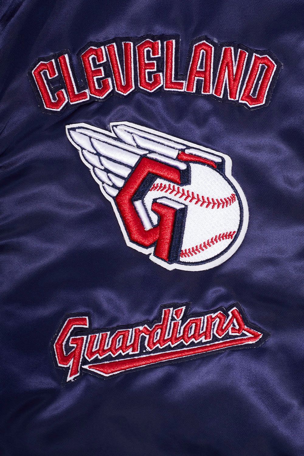 Pro Standard Men's Cleveland Guardians Retro Rib Satin Jacket product image