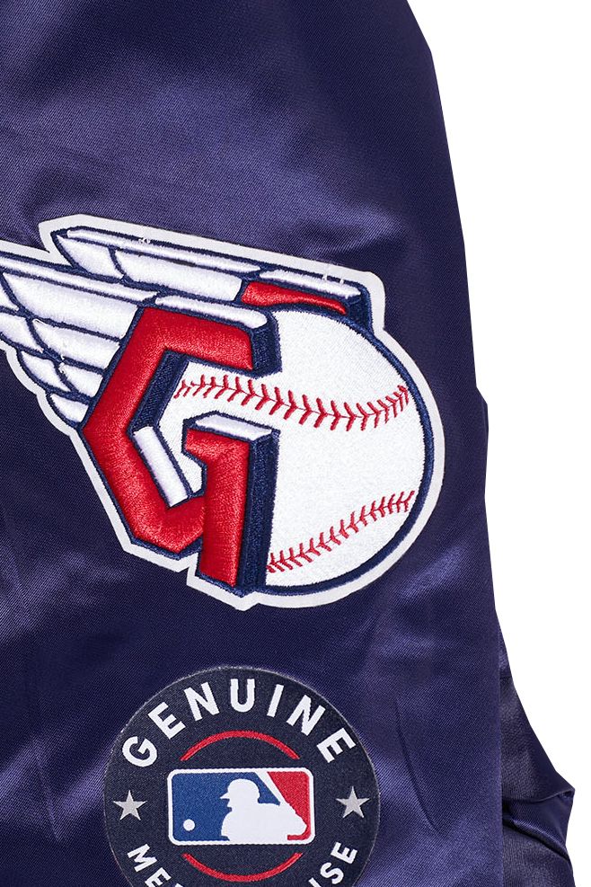 Pro Standard Men's Cleveland Guardians Retro Rib Satin Jacket product image