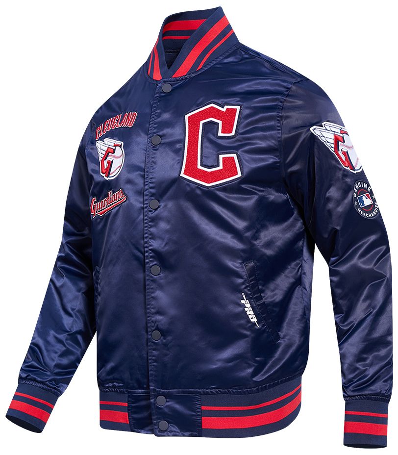 Pro Standard Men's Cleveland Guardians Retro Rib Satin Jacket product image