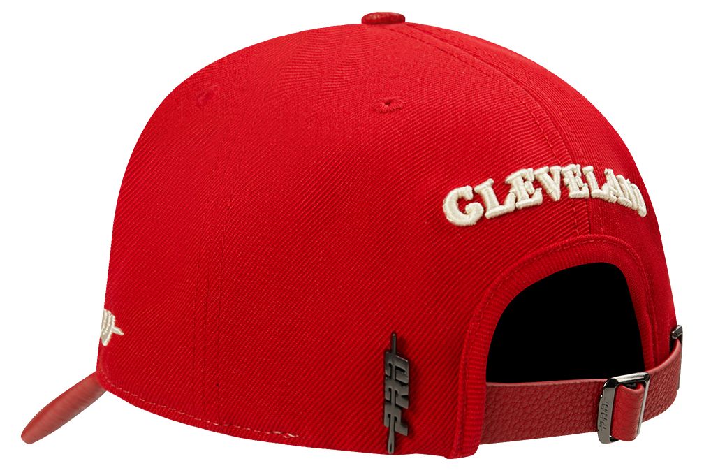 Pro Standard Adult Cleveland Guardians Cream Wool Strapback Hat product image