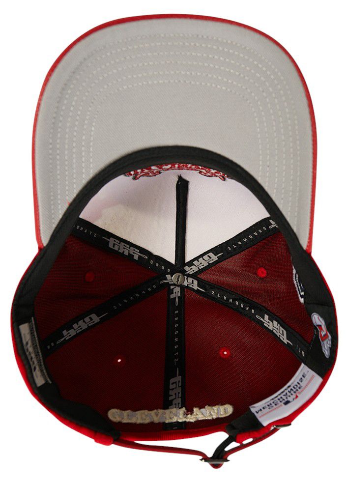 Pro Standard Adult Cleveland Guardians Cream Wool Strapback Hat product image