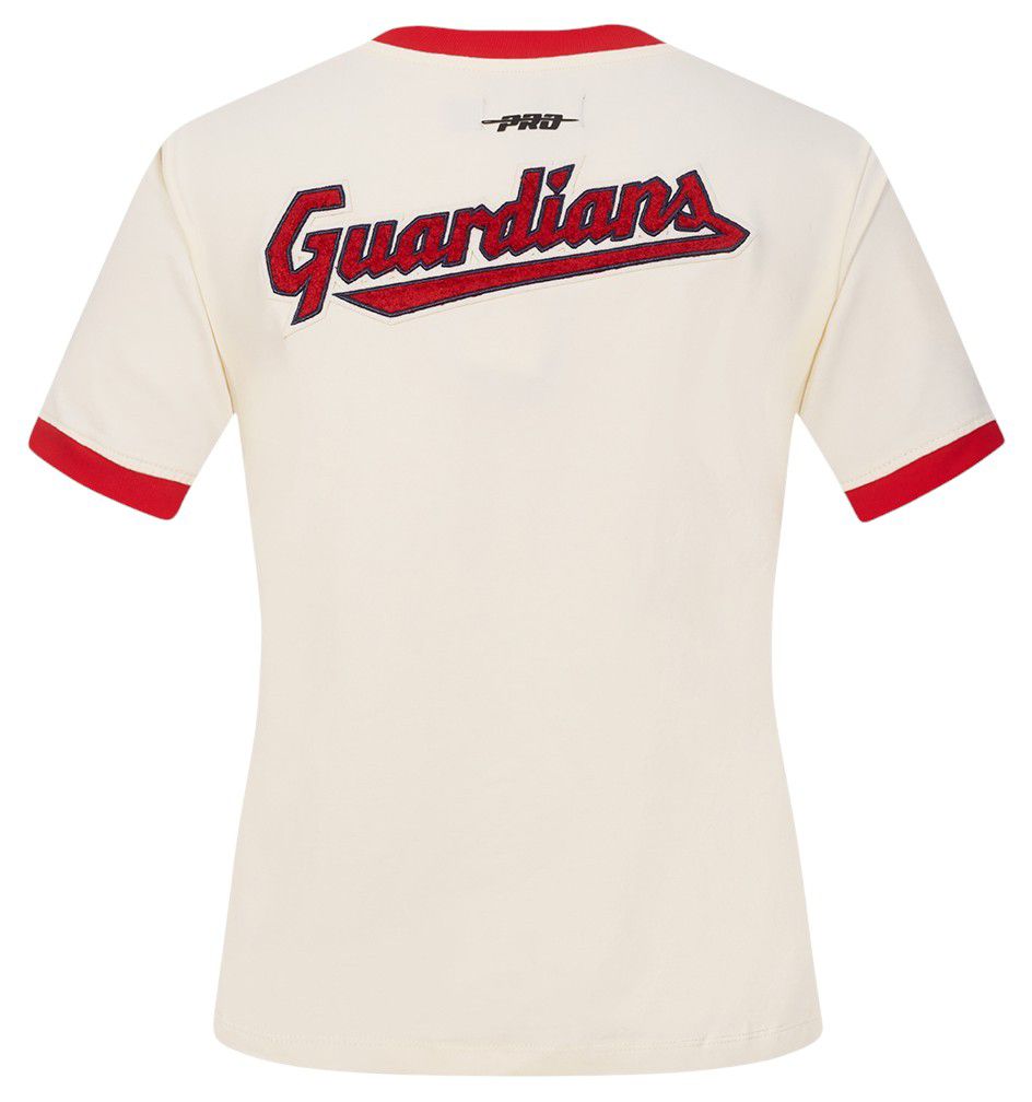 Pro Standard Women's Cleveland Guardians Cream Classic Retro Boxy T-Shirt product image