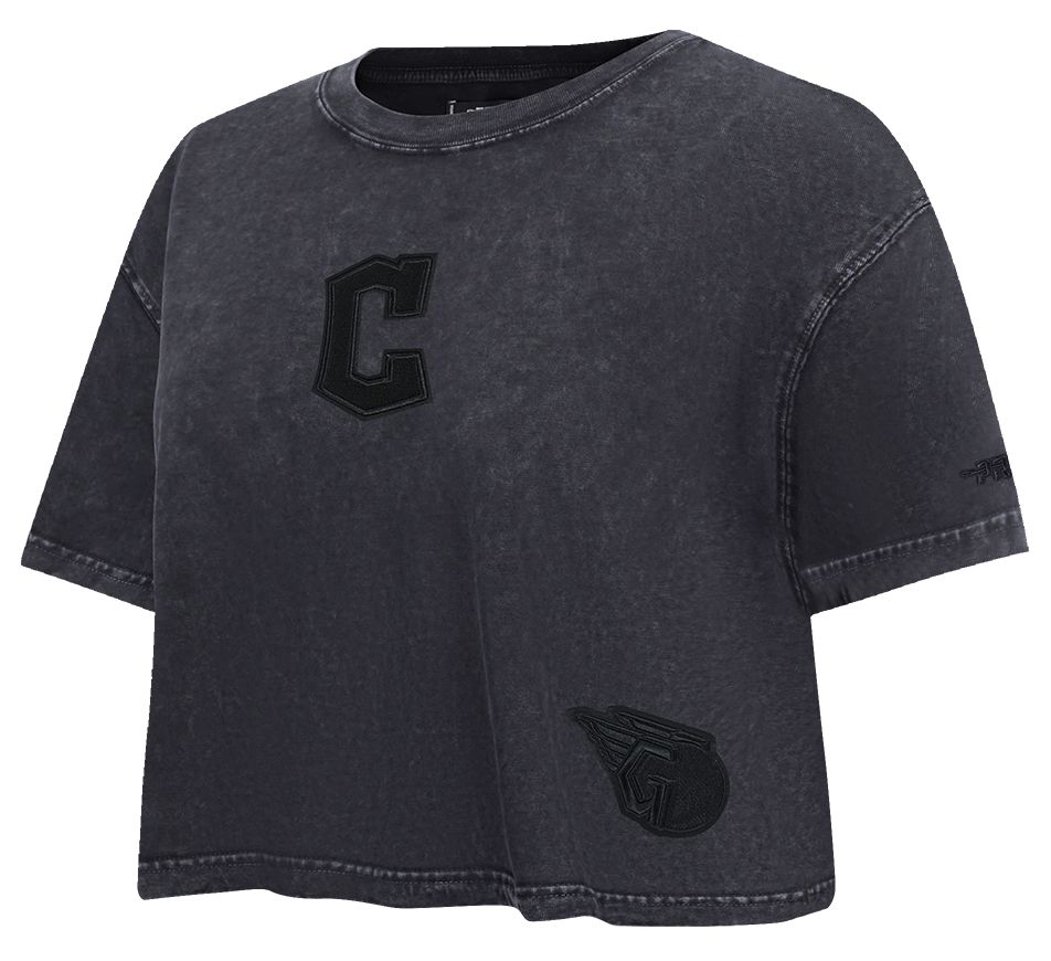 Pro Standard Women's Cleveland Guardians Black Washed Classic T-Shirt product image