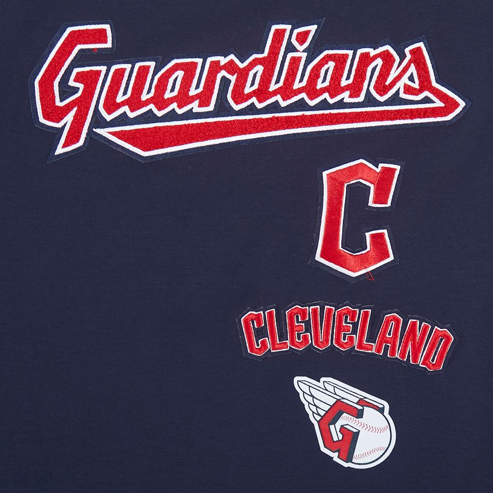 Pro Standard Women's Cleveland Guardians Navy Retro Boxy T-Shirt product image
