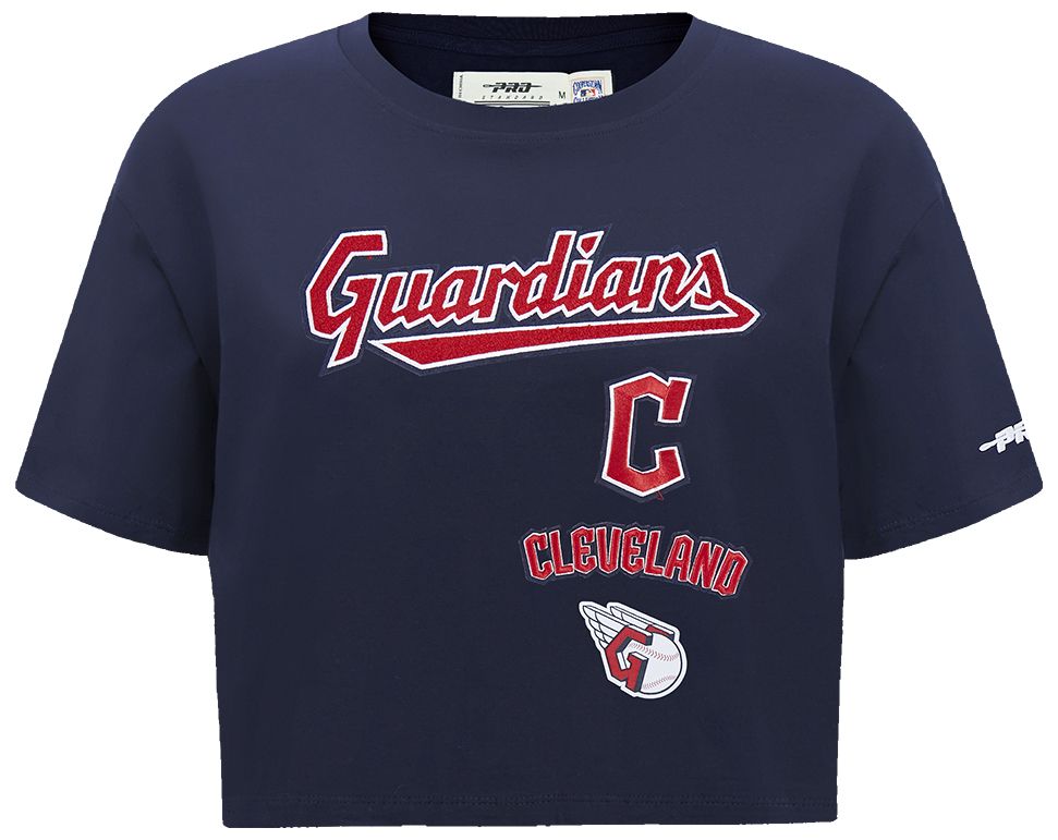 Pro Standard Women's Cleveland Guardians Navy Retro Boxy T-Shirt product image