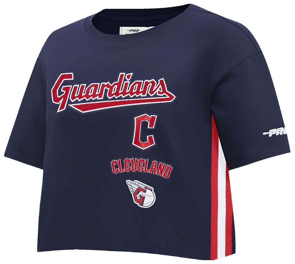 Pro Standard Women's Cleveland Guardians Navy Retro Boxy T-Shirt product image