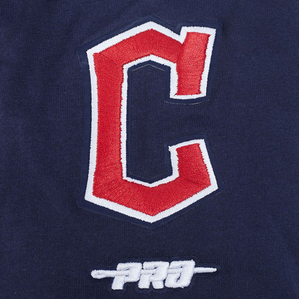 Pro Standard Youth Cleveland Guardians Midnight Navy Script Tail T-Shirt product image