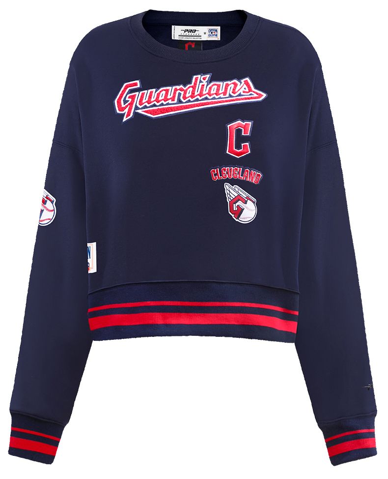 Pro Standard Women's Cleveland Guardians Retro Fleece Crew Neck Sweatshirt product image