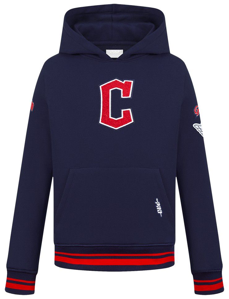 Pro Standard Boys' Cleveland Guardians Navy Classic Fleece Pullover Hoodie product image