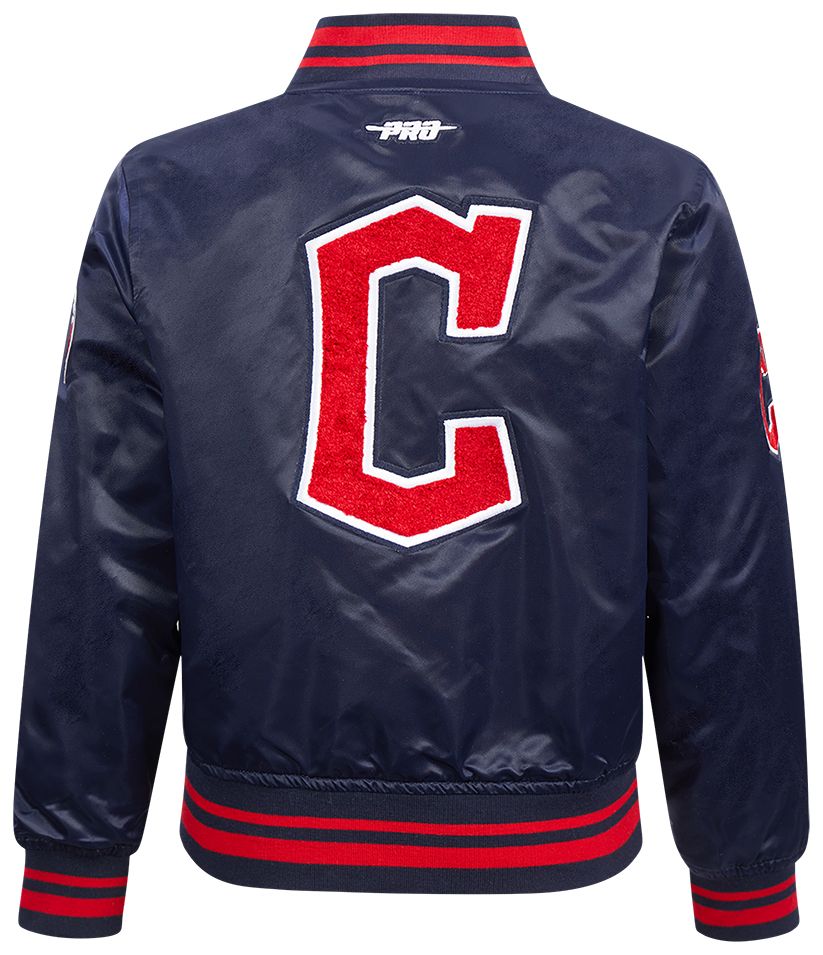 Pro Standard Boys' Cleveland Guardians Navy Classic Satin Jacket product image