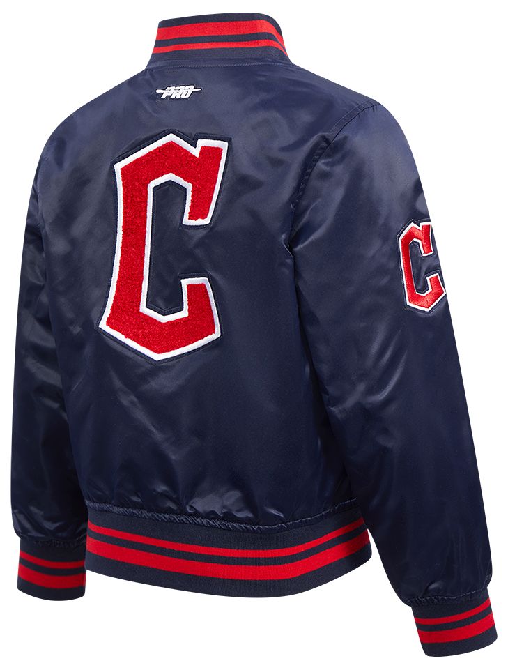 Pro Standard Boys' Cleveland Guardians Navy Classic Satin Jacket product image