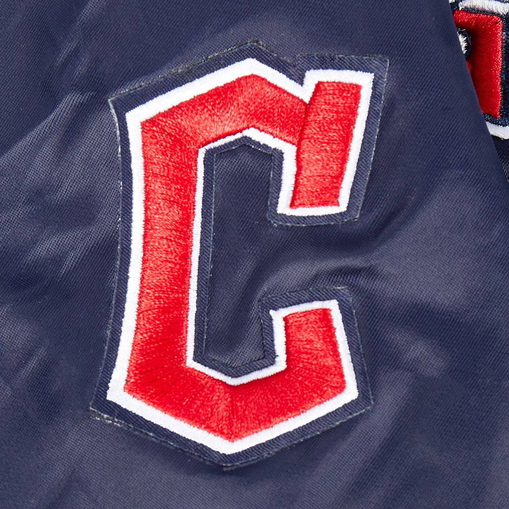 Pro Standard Boys' Cleveland Guardians Navy Classic Satin Jacket product image