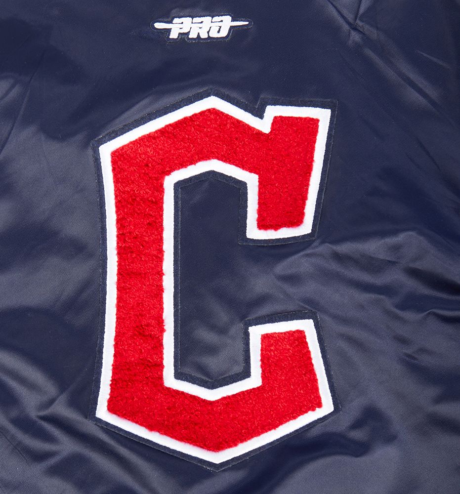 Pro Standard Boys' Cleveland Guardians Navy Classic Satin Jacket product image