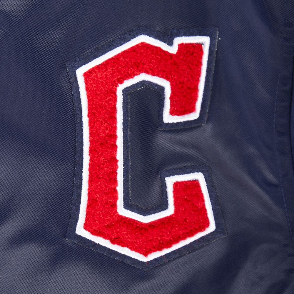 Pro Standard Boys' Cleveland Guardians Navy Classic Satin Jacket product image