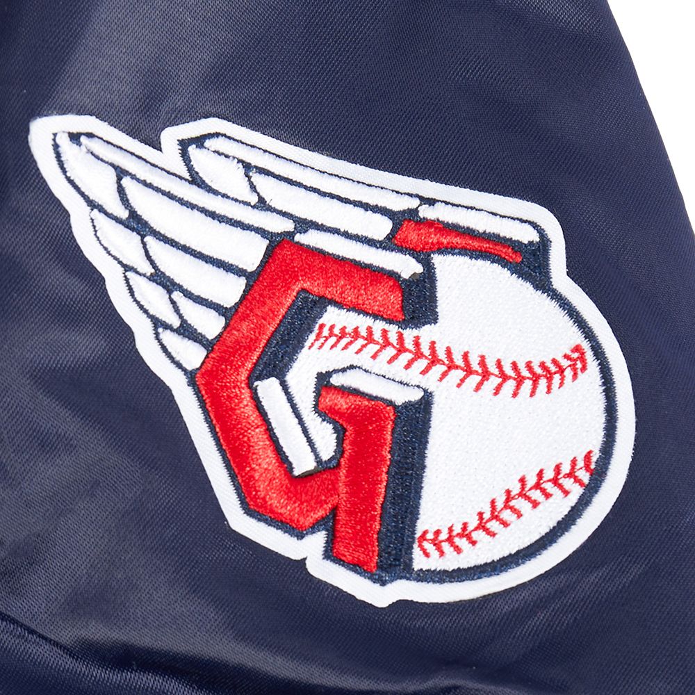Pro Standard Boys' Cleveland Guardians Navy Classic Satin Jacket product image