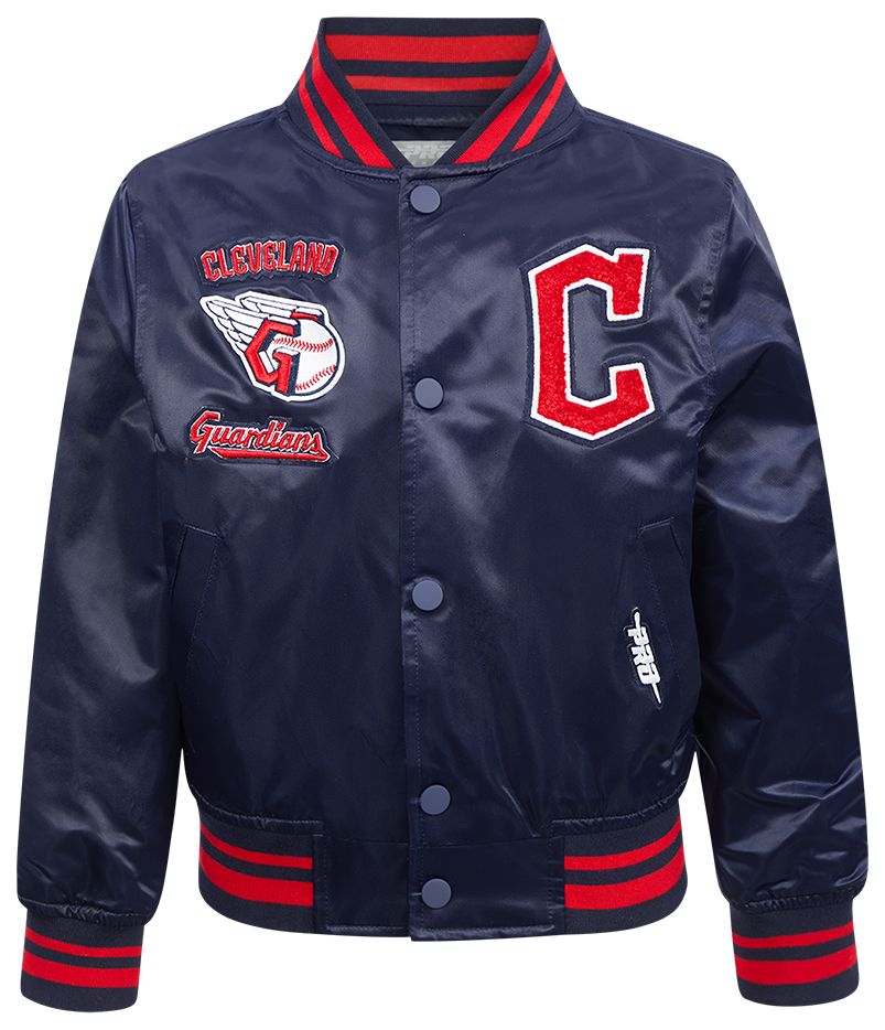 Pro Standard Boys' Cleveland Guardians Navy Classic Satin Jacket product image