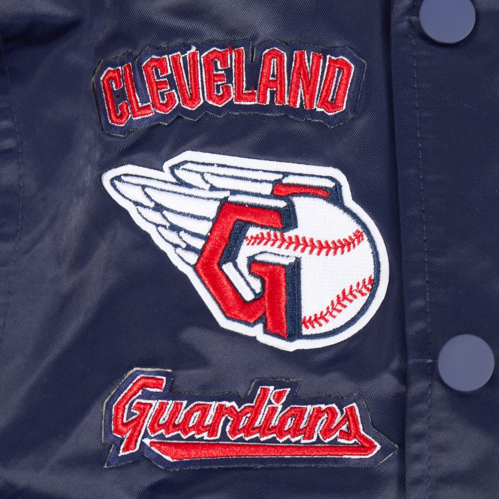 Pro Standard Toddler Cleveland Guardians Navy Classic Satin Jacket product image