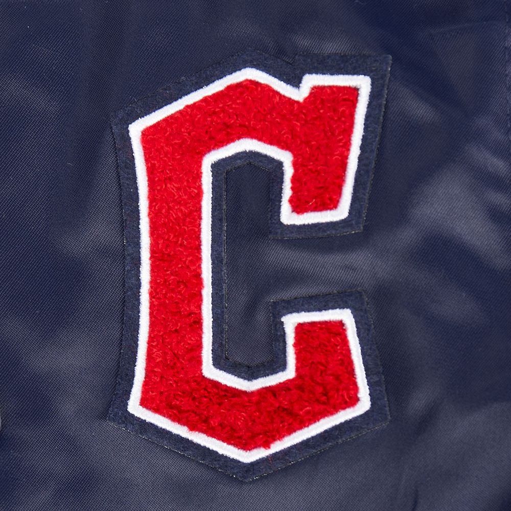 Pro Standard Toddler Cleveland Guardians Navy Classic Satin Jacket product image