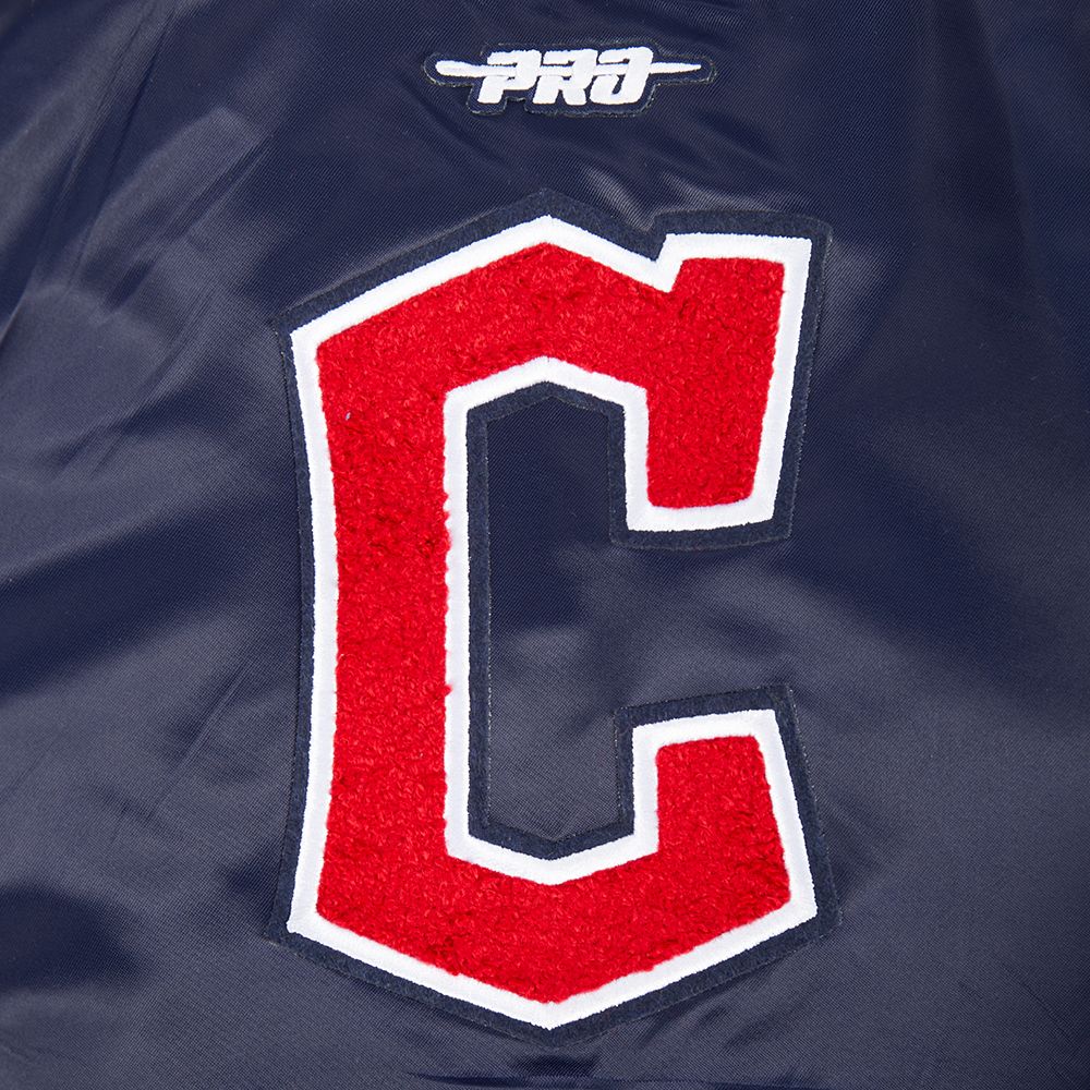 Pro Standard Toddler Cleveland Guardians Navy Classic Satin Jacket product image