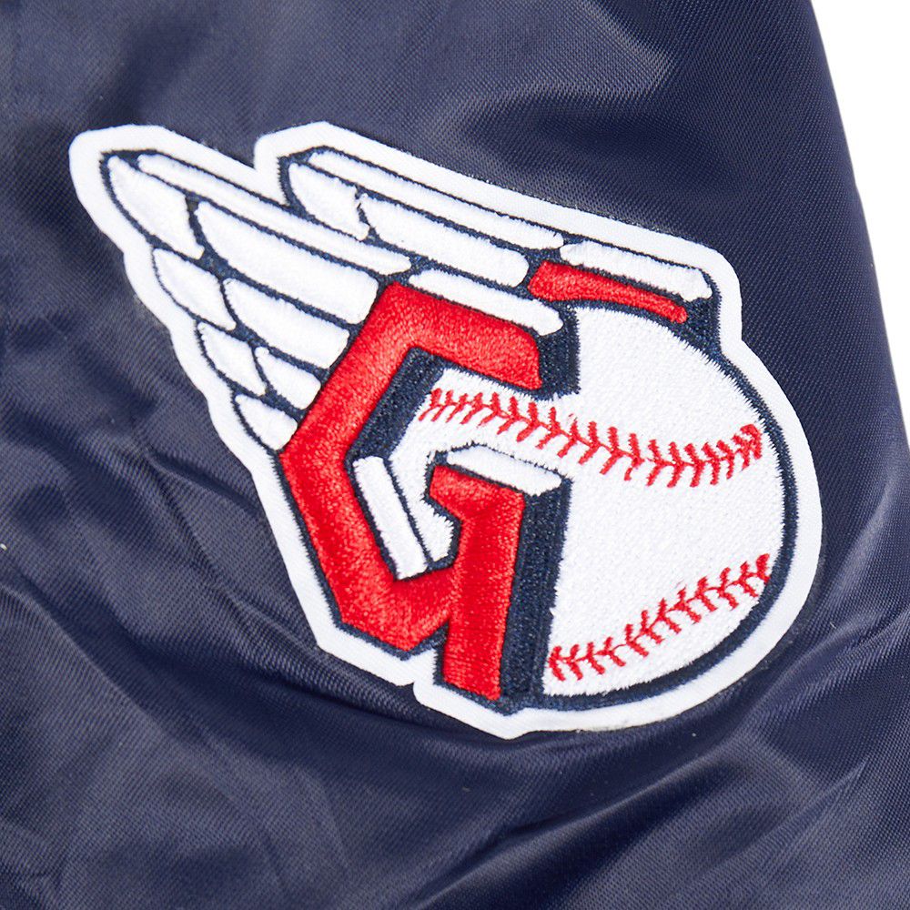 Pro Standard Toddler Cleveland Guardians Navy Classic Satin Jacket product image