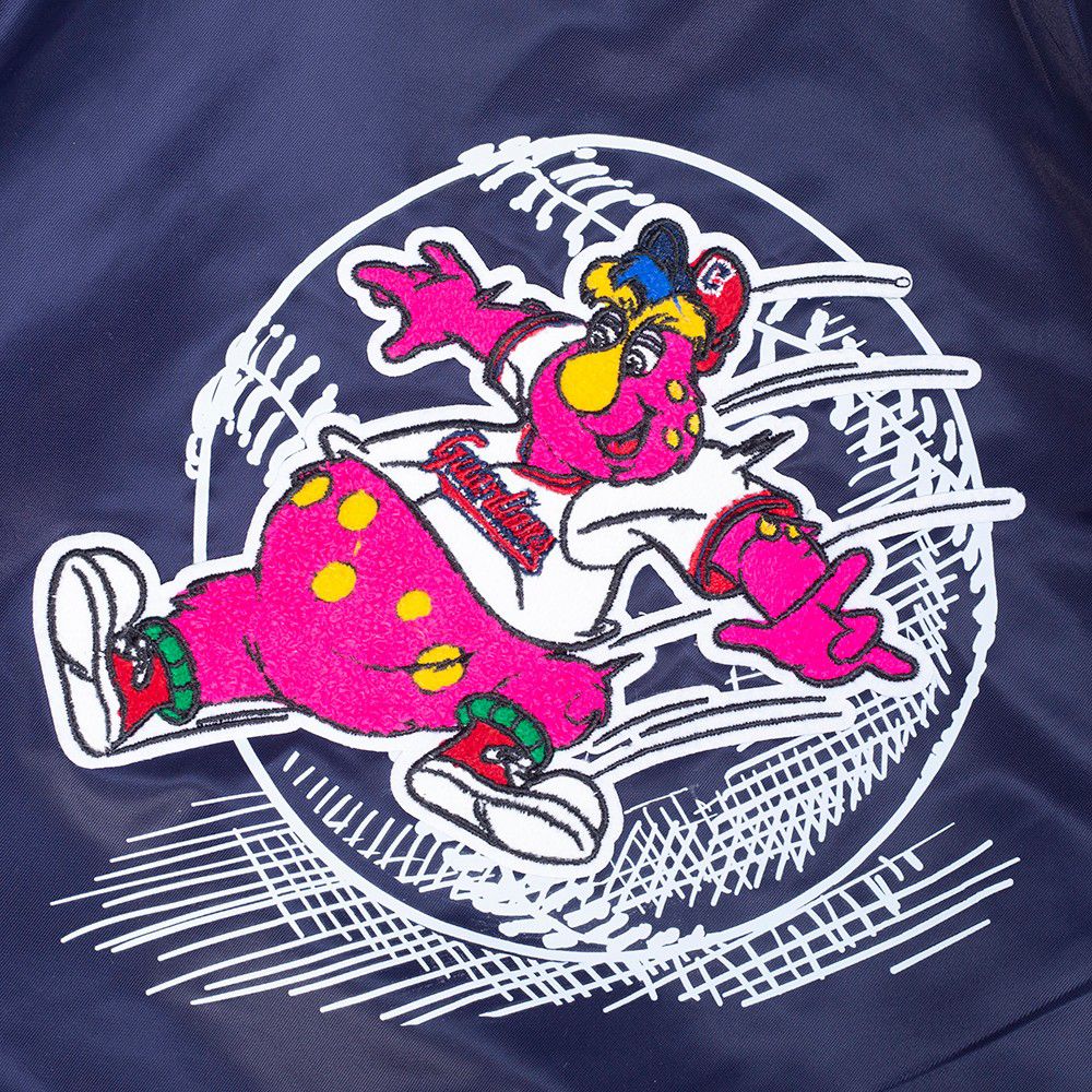 Pro Standard Toddler Cleveland Guardians Navy Satin Jacket product image