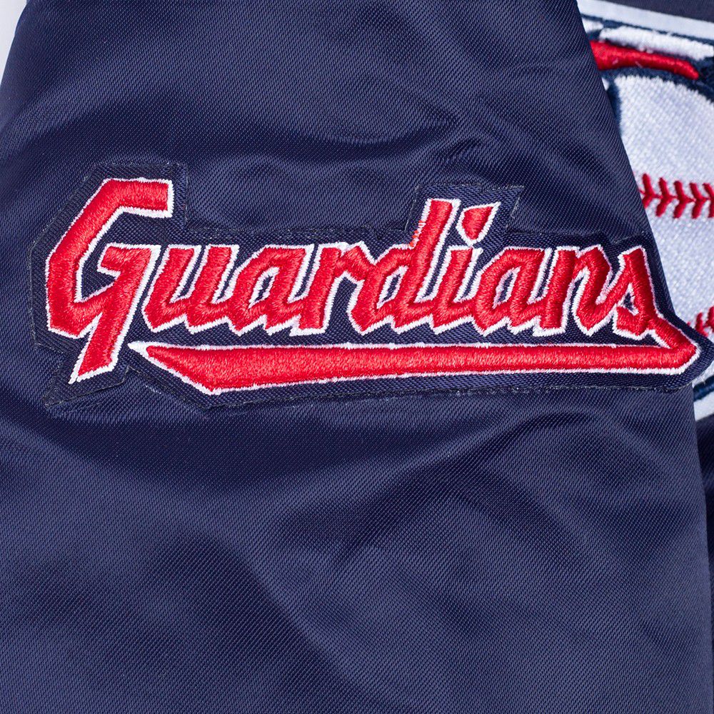 Pro Standard Toddler Cleveland Guardians Navy Satin Jacket product image