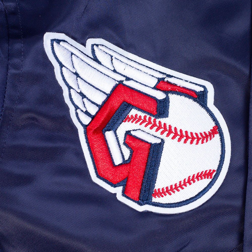 Pro Standard Toddler Cleveland Guardians Navy Satin Jacket product image