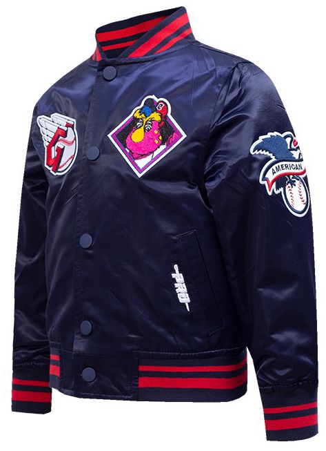 Pro Standard Toddler Cleveland Guardians Navy Satin Jacket product image