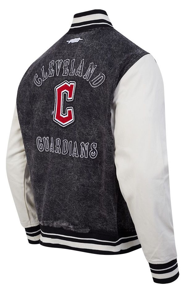 Pro Standard Women's Cleveland Guardians Black Rebel Athletics Denim Jacket product image