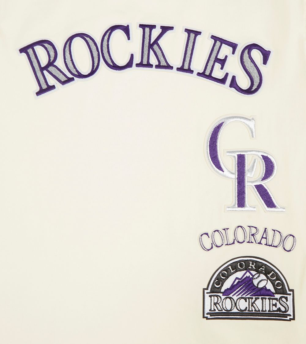 Pro Standard Men's Colorado Rockies Cream Retro Stripe T-Shirt product image