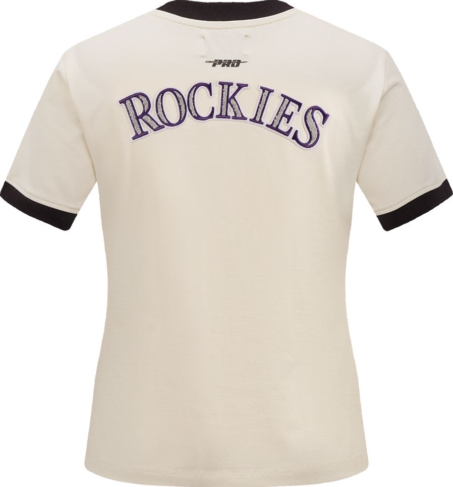Pro Standard Women's Colorado Rockies Cream Slim T-Shirt product image