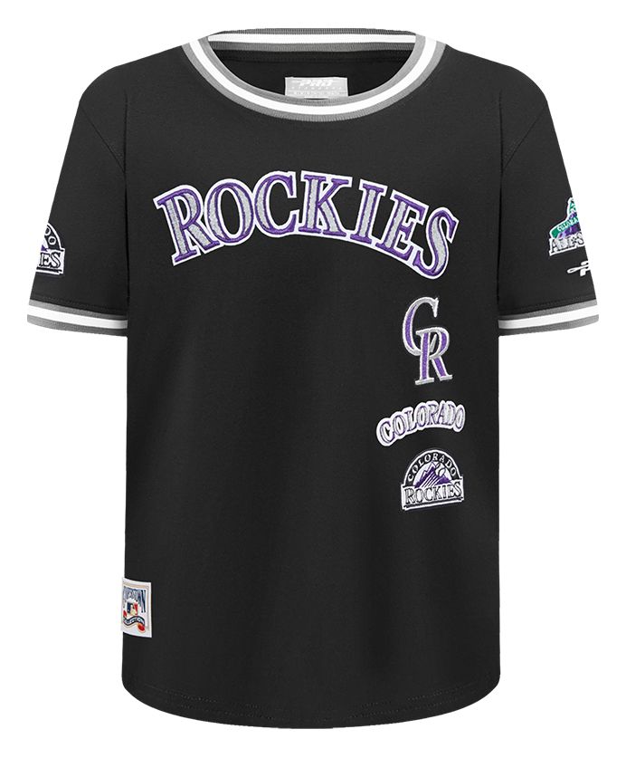 Pro Standard Youth Colorado Rockies Black Classic Retro T-Shirt product image