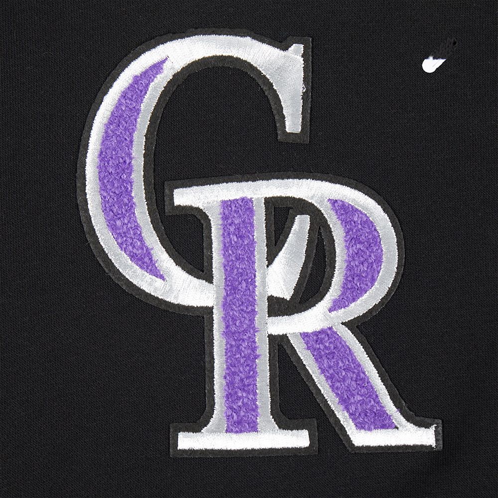 Pro Standard Youth Colorado Rockies Black Classic Fleece Pullover Hoodie product image