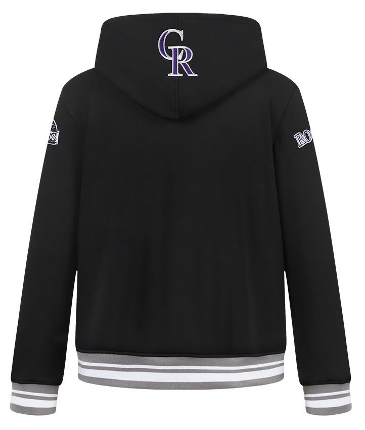 Pro Standard Youth Colorado Rockies Black Script Tail Ribbed Fleece Hoodie product image