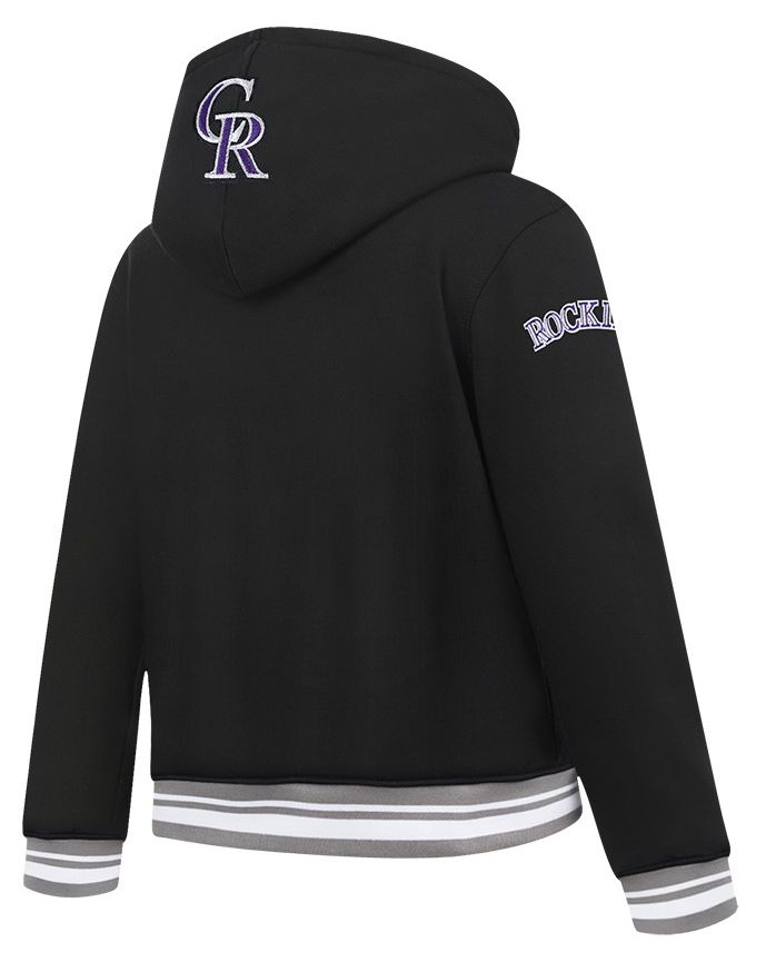Pro Standard Youth Colorado Rockies Black Script Tail Ribbed Fleece Hoodie product image