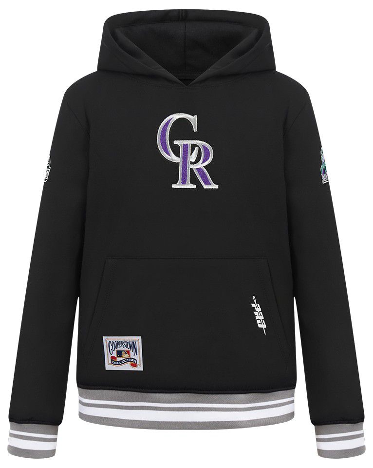 Pro Standard Boys' Colorado Rockies Black Classic Fleece Pullover Hoodie product image