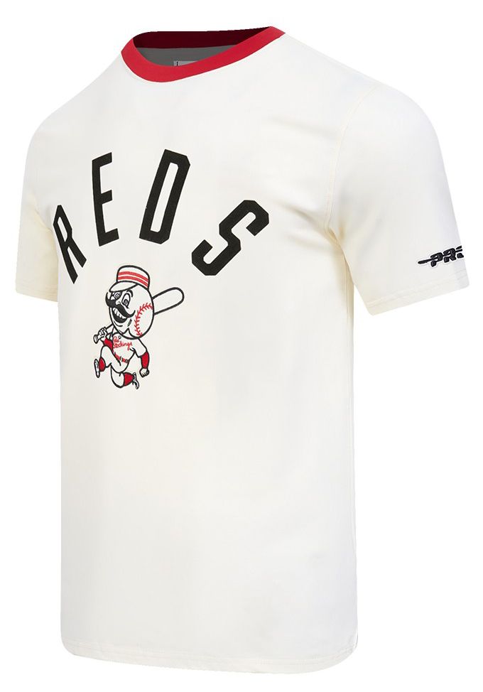 Pro Standard Men's Cincinnati Reds Cream Modern Originals T-Shirt product image