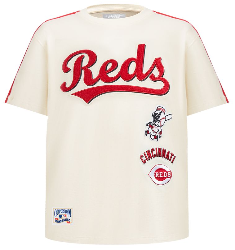Pro Standard Youth Cincinnati Reds Cream Classic Retro T-Shirt product image