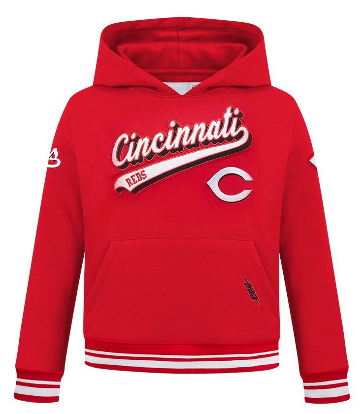 Pro Standard Youth Cincinnati Reds Red Script Tail Ribbed Fleece Hoodie product image