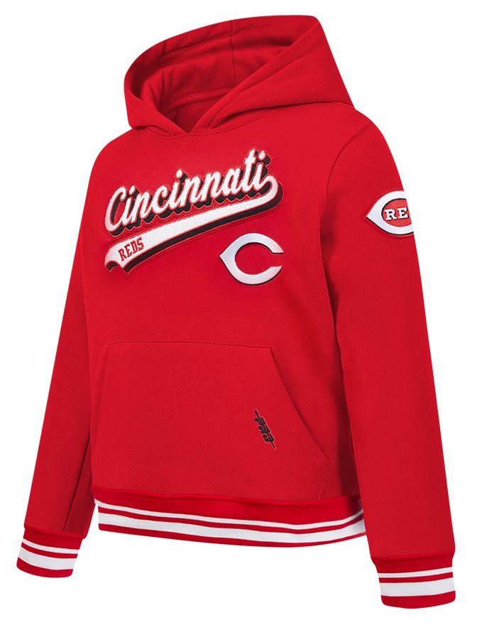 Pro Standard Youth Cincinnati Reds Red Script Tail Ribbed Fleece Hoodie product image