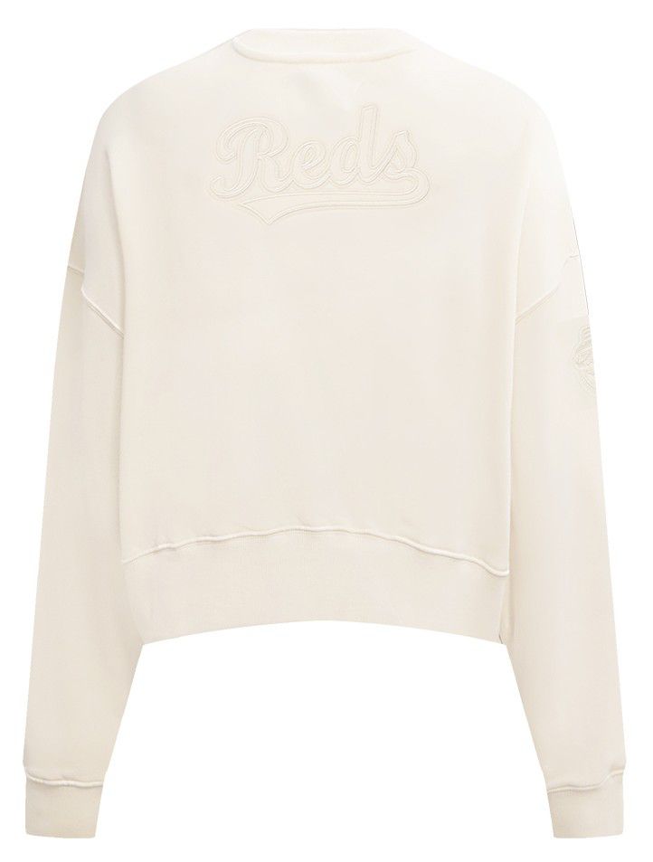 Pro Standard Women's Cincinnati Reds Cream Classic Crewneck Sweatshirt product image