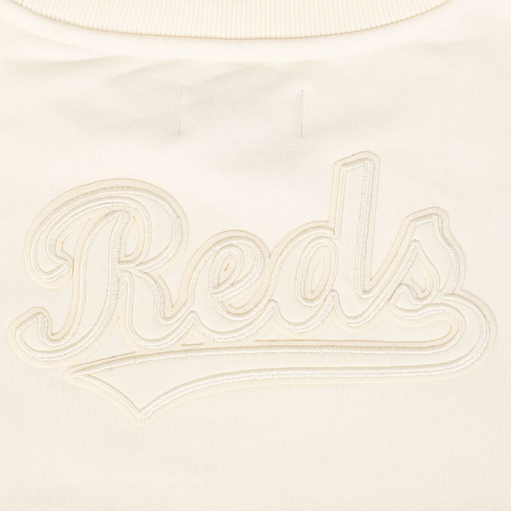 Pro Standard Women's Cincinnati Reds Cream Classic Crewneck Sweatshirt product image