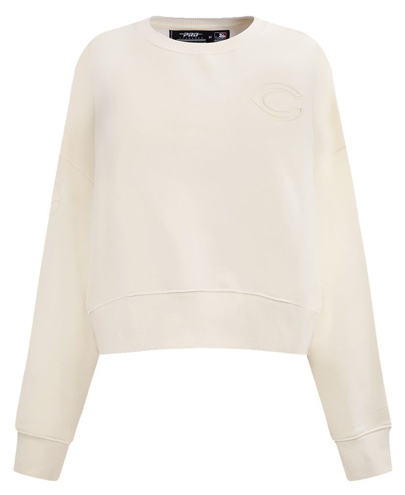 Pro Standard Women's Cincinnati Reds Cream Classic Crewneck Sweatshirt product image